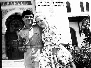 Oran - Gare - Guy Montaner et Genevieve Charon - 1959